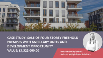 Sale of Four-Storey Freehold Premises with Ancillary Units and Development Opportunity – Value: £1,325,000.00